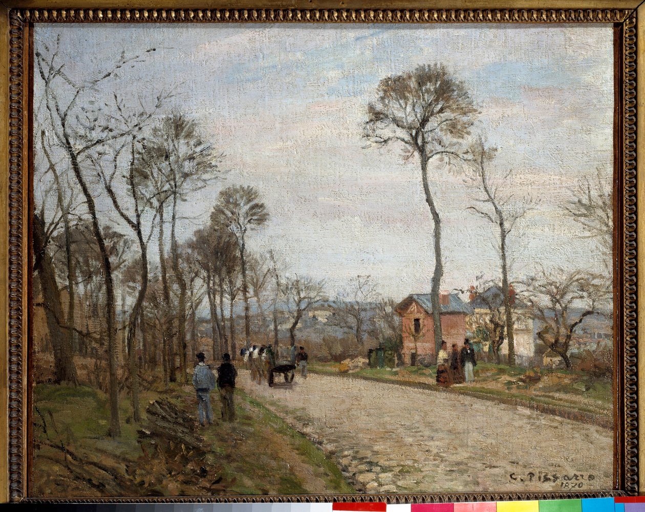 Cesta do Louveciennes. Obraz Camille Pissarro (1830-1903) od Camille Jacob Pissarro