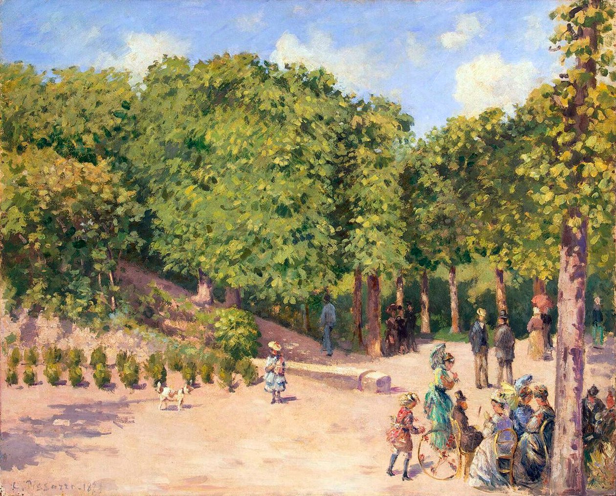 Městský park v Pontoise