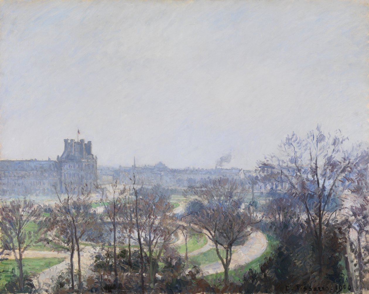 Tuilerijské zahrady od Camille Pissarro