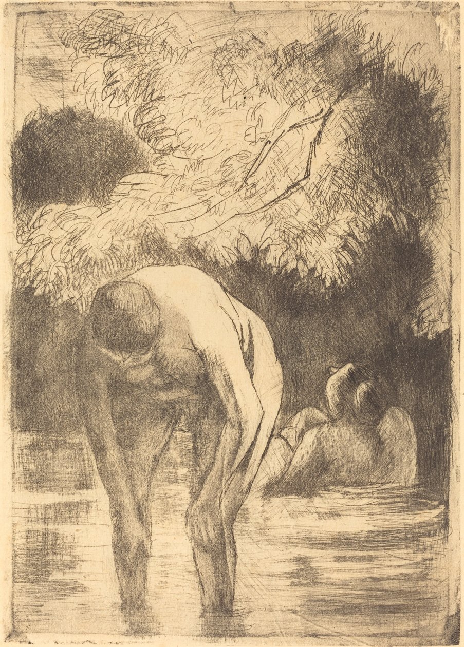 Dvě ženy se koupou Dvě koupající se, 1895. od Camille Pissarro
