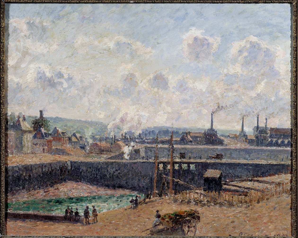 Pohled na Dieppe, Duquesne Basin Malba od Camille Pissarro (1830-1903) 1902 Sun. 0,54x0,65 m Paříž, Musee d