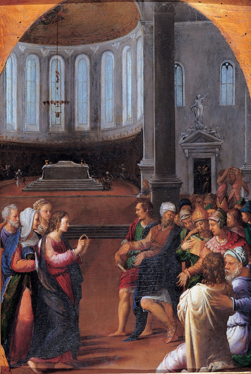 Kristus mezi lékaři, 1550 od Camillo Filippi