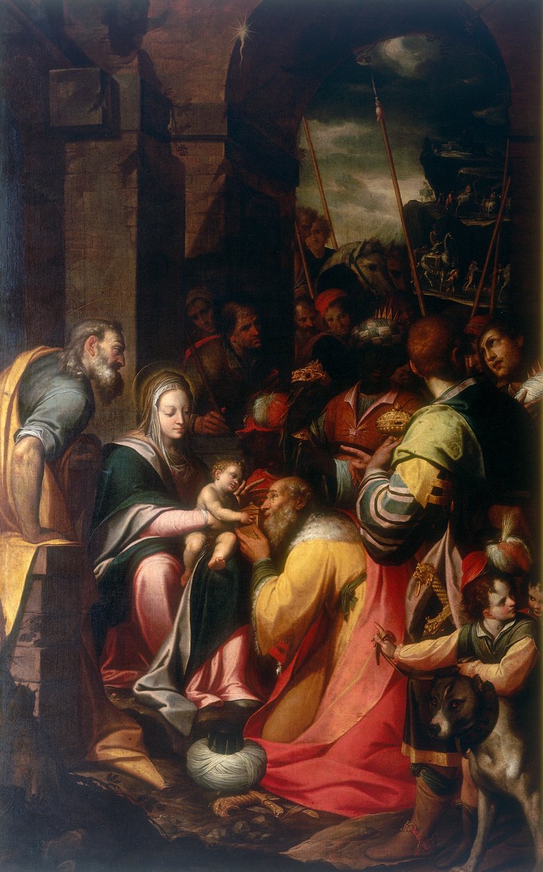 Klanění tří králů, dílo Camilla Procacciniho, konzervované v Galleria Estense v Modeně od Camillo Procaccini