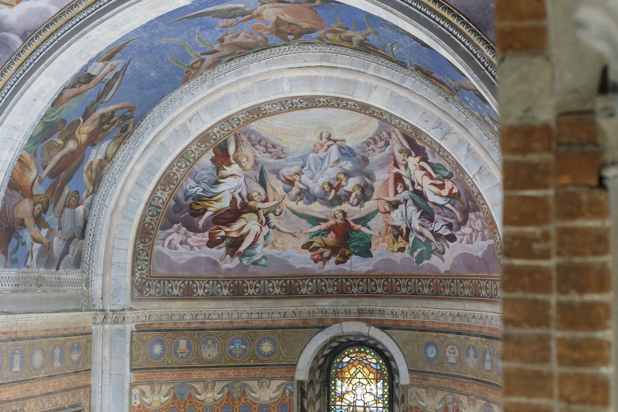 Freskový cyklus věnovaný Panně Marii, detail od Camillo Procaccini