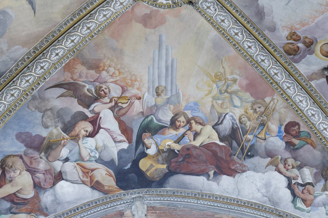 Freskový cyklus věnovaný Panně Marii, detail od Camillo Procaccini