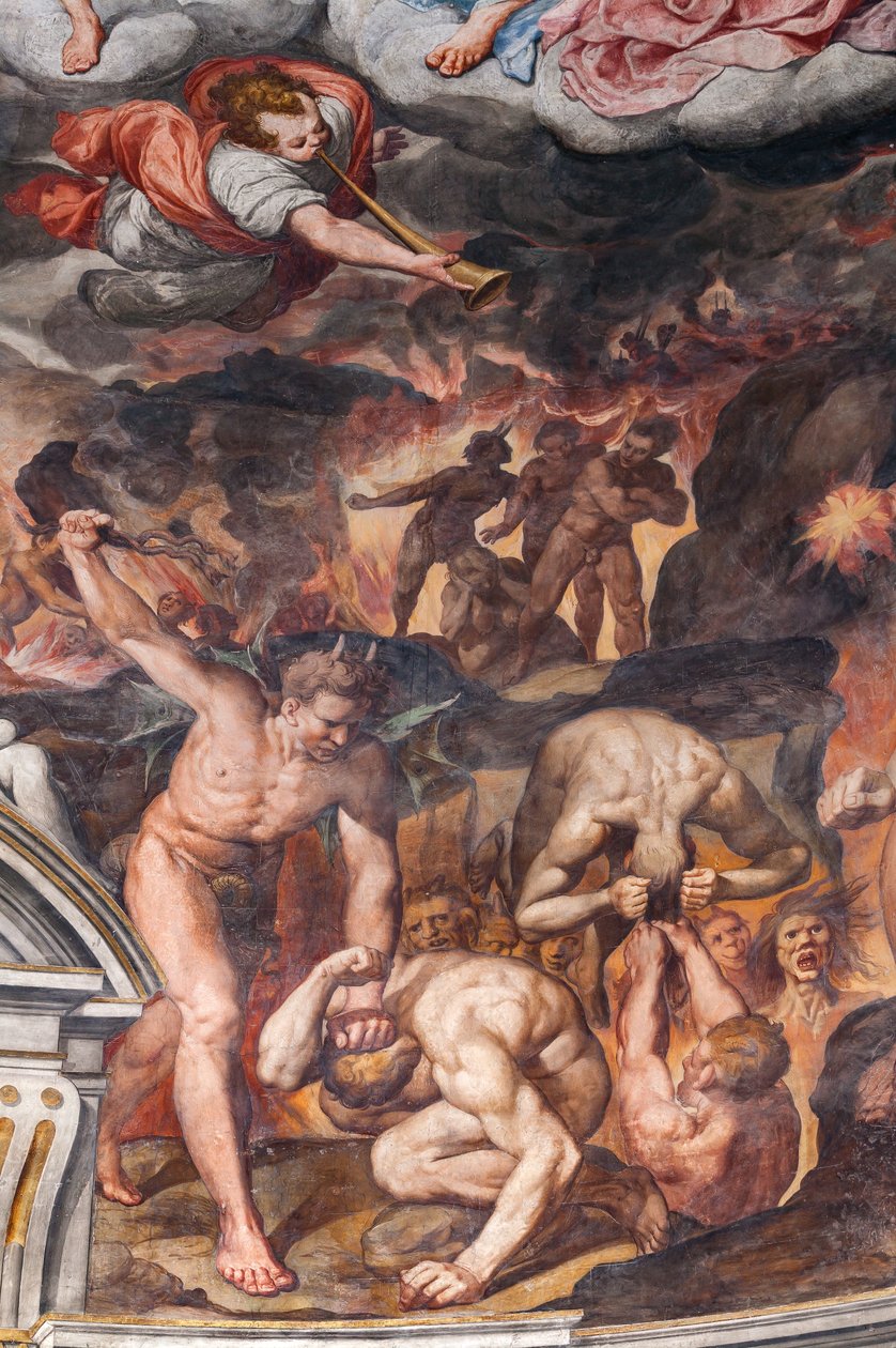 Poslední soud, detail (freska) od Camillo Procaccini
