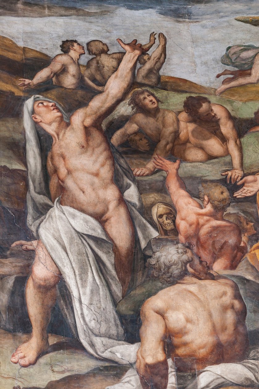 Poslední soud, detail (freska) od Camillo Procaccini