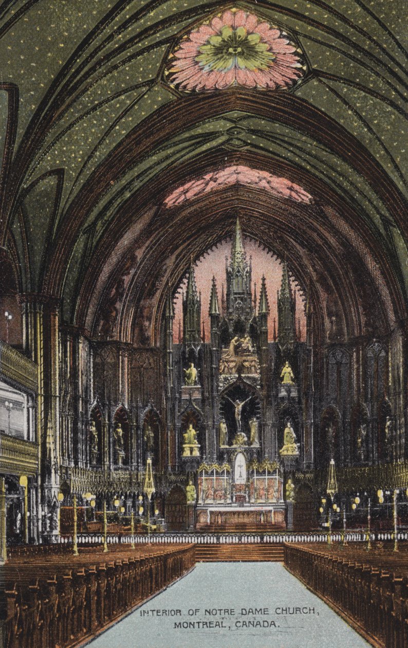 Interiér kostela Notre Dame, Montreal, Kanada (foto) od Canadian Photographer