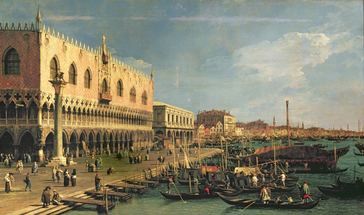 Palazzo Ducale a Riva degli Schiavoni, Benátky od Giovanni Antonio Canal