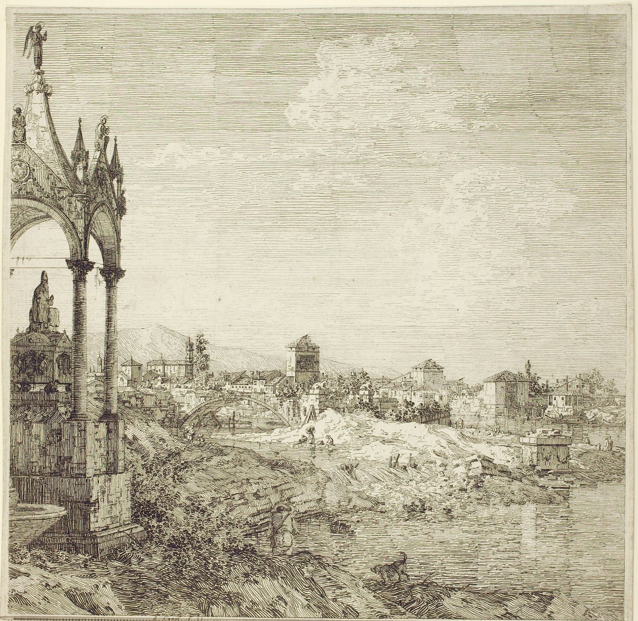 Biskupská hrobka, 1744 od Giovanni Antonio Canal