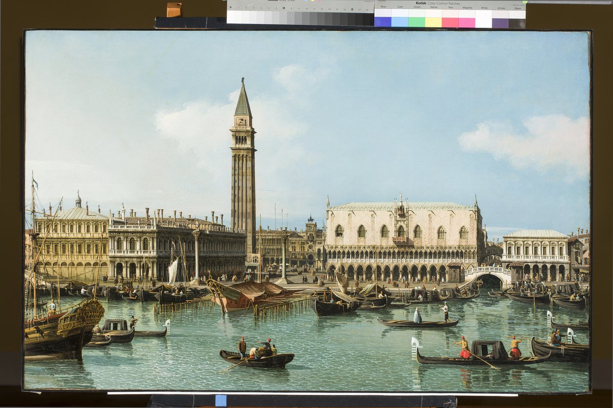 Molo z bazénu San Marco, Benátky, asi 1747-1750 od Giovanni Antonio Canal