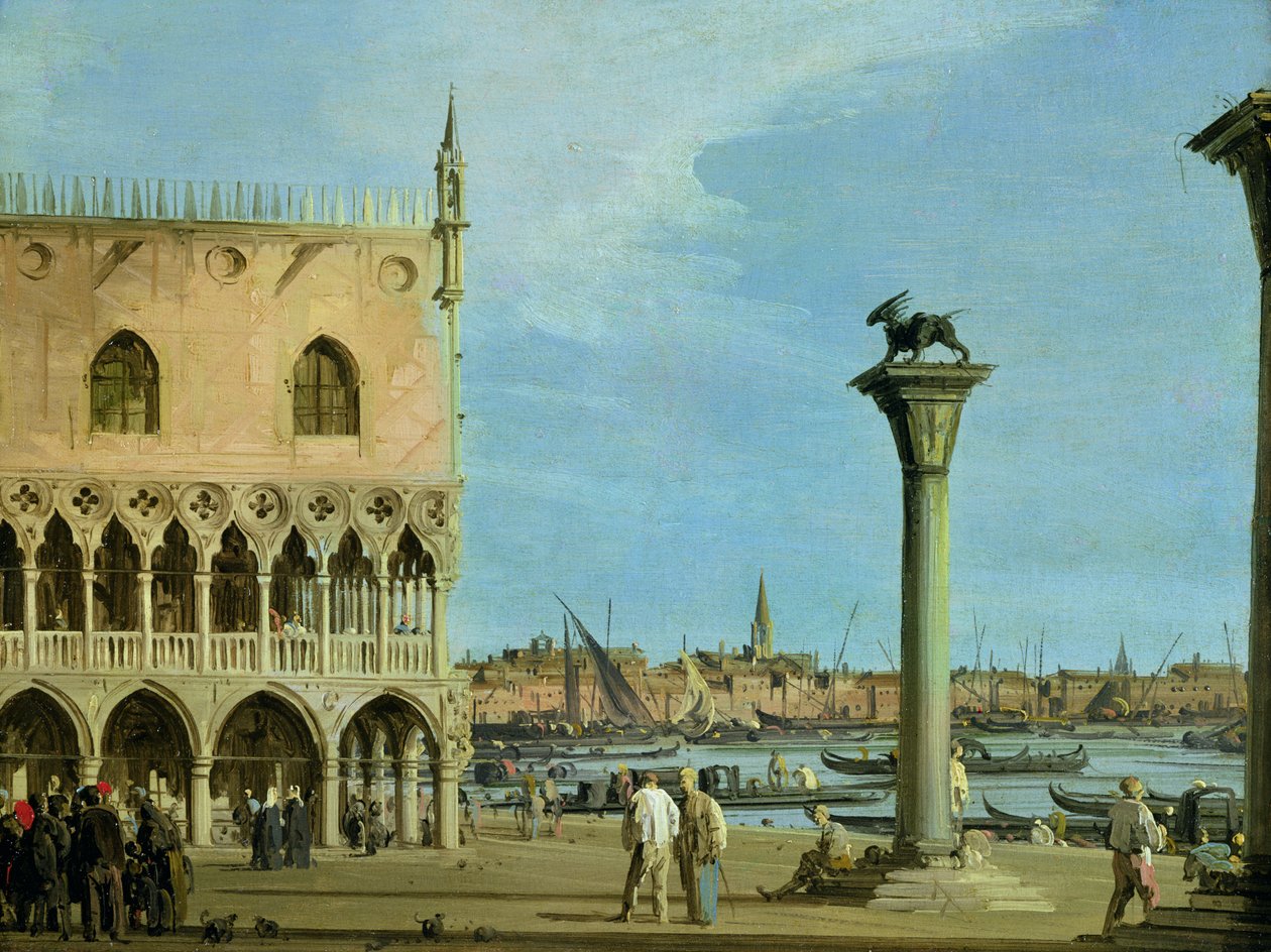 Piazzetta di San Marco Pohled na jih, Benátky od Giovanni Antonio Canal