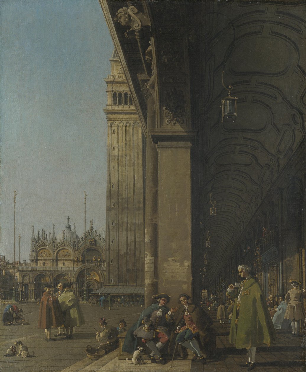 Benátky, Piazza San Marco a kolonáda Procuratie Nuove od Giovanni Antonio Canal
