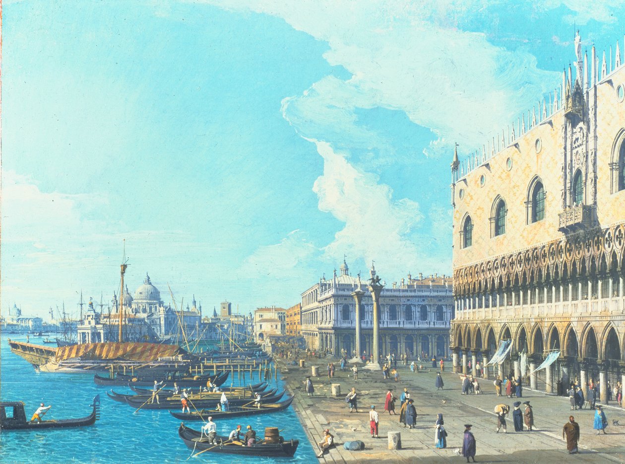 Pohled na Benátky se Salutem, asi 1735 od Giovanni Antonio Canal