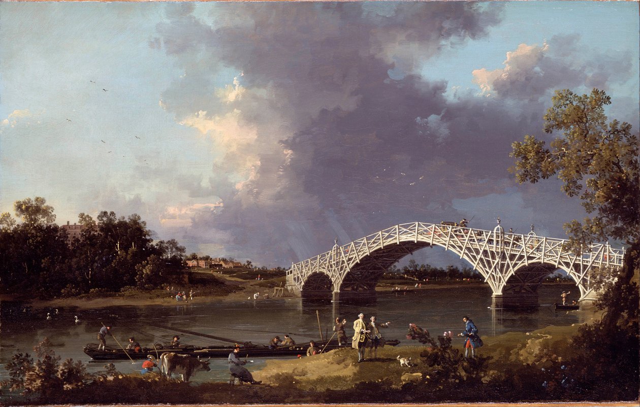 Pohled na most Walton Bridge od Canaletto