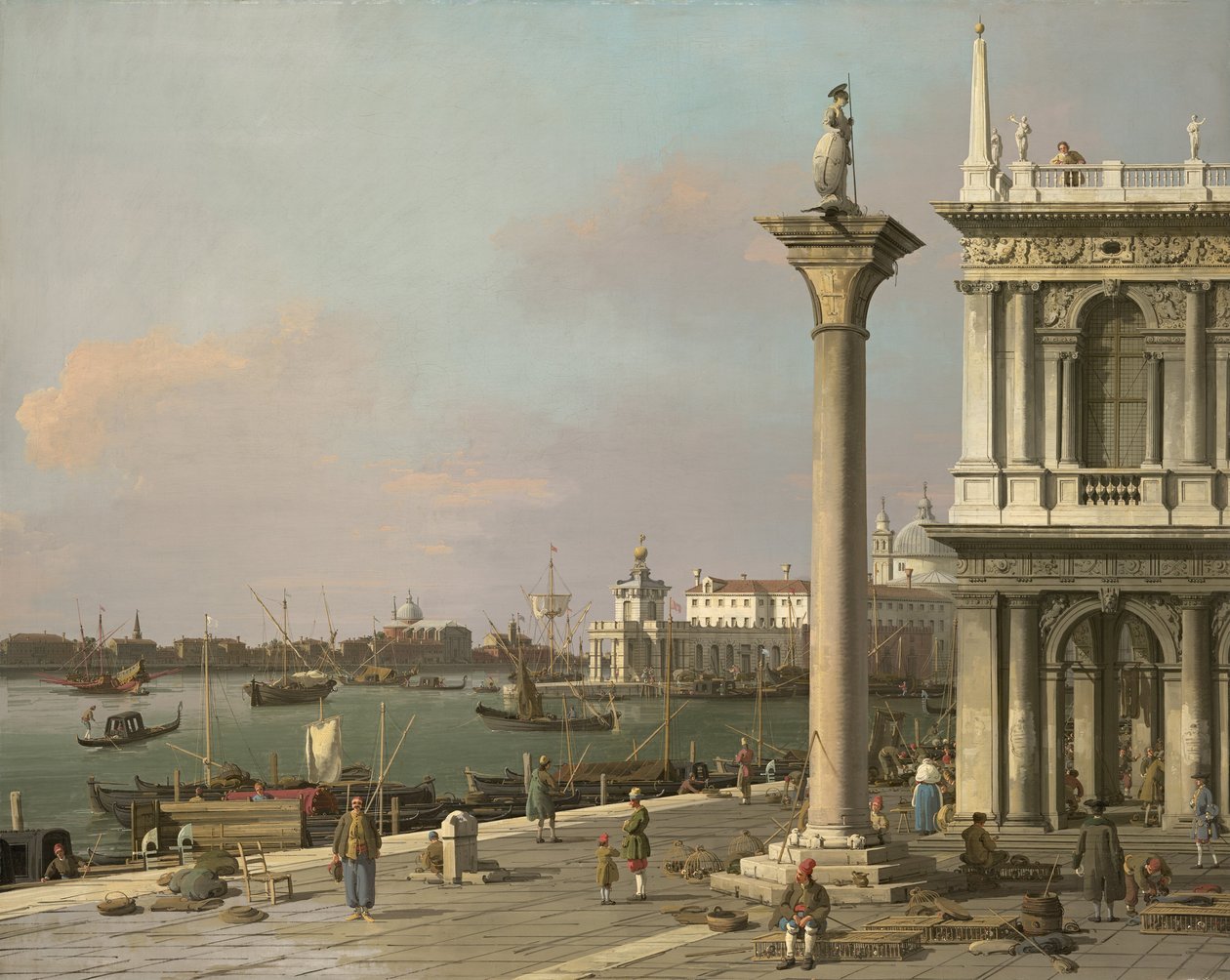Povodí svatého Marka: z piazzetty od Canaletto
