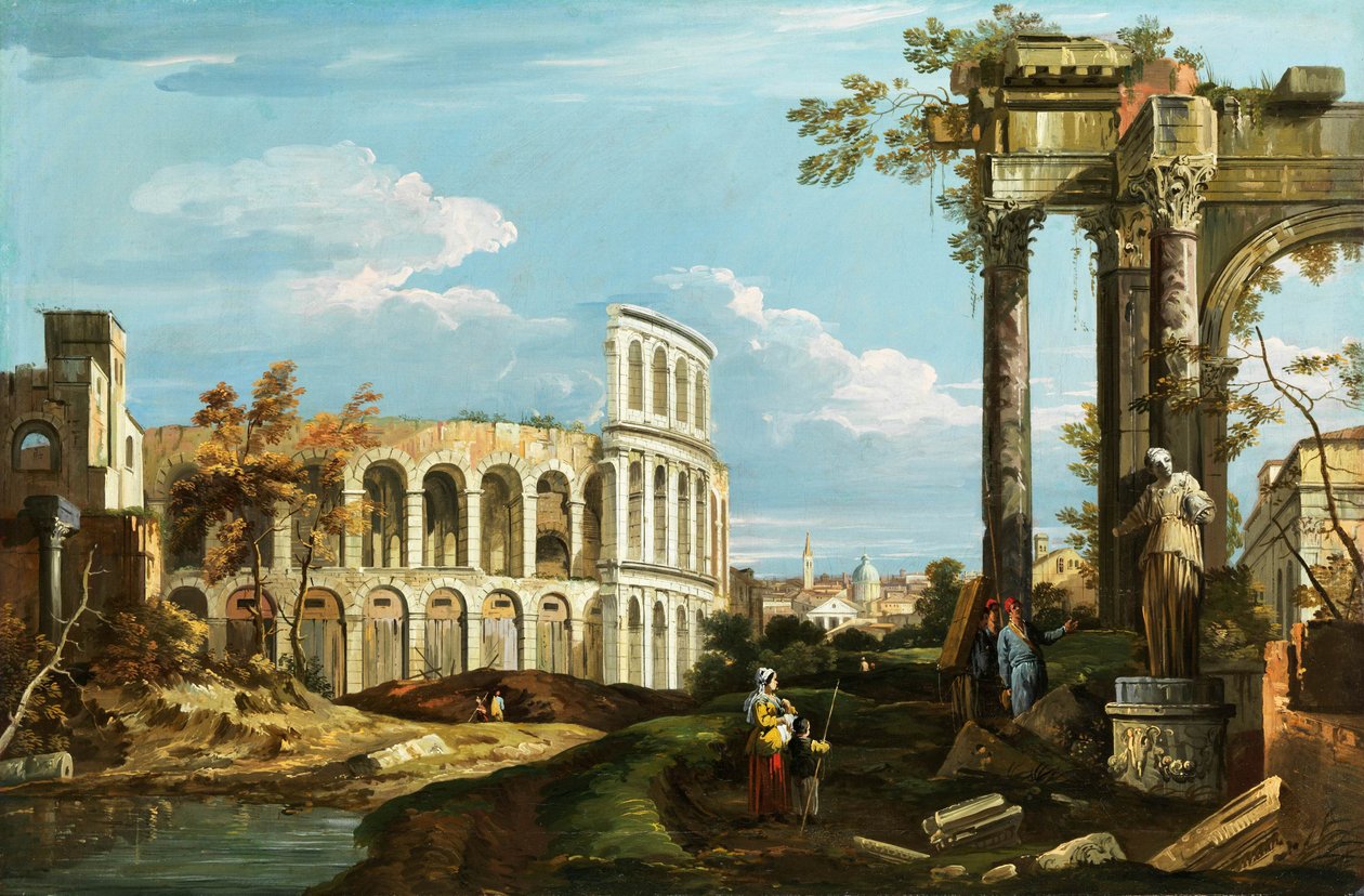 Canaletto Capriccio s arénou od Canaletto