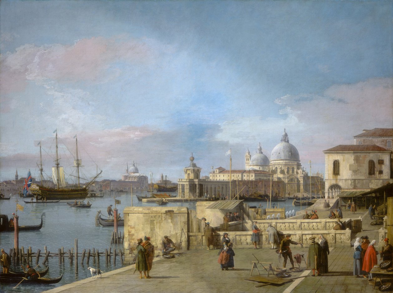 Vstup do Canal Grande z Molo, Benátky, 17421744. od Canaletto