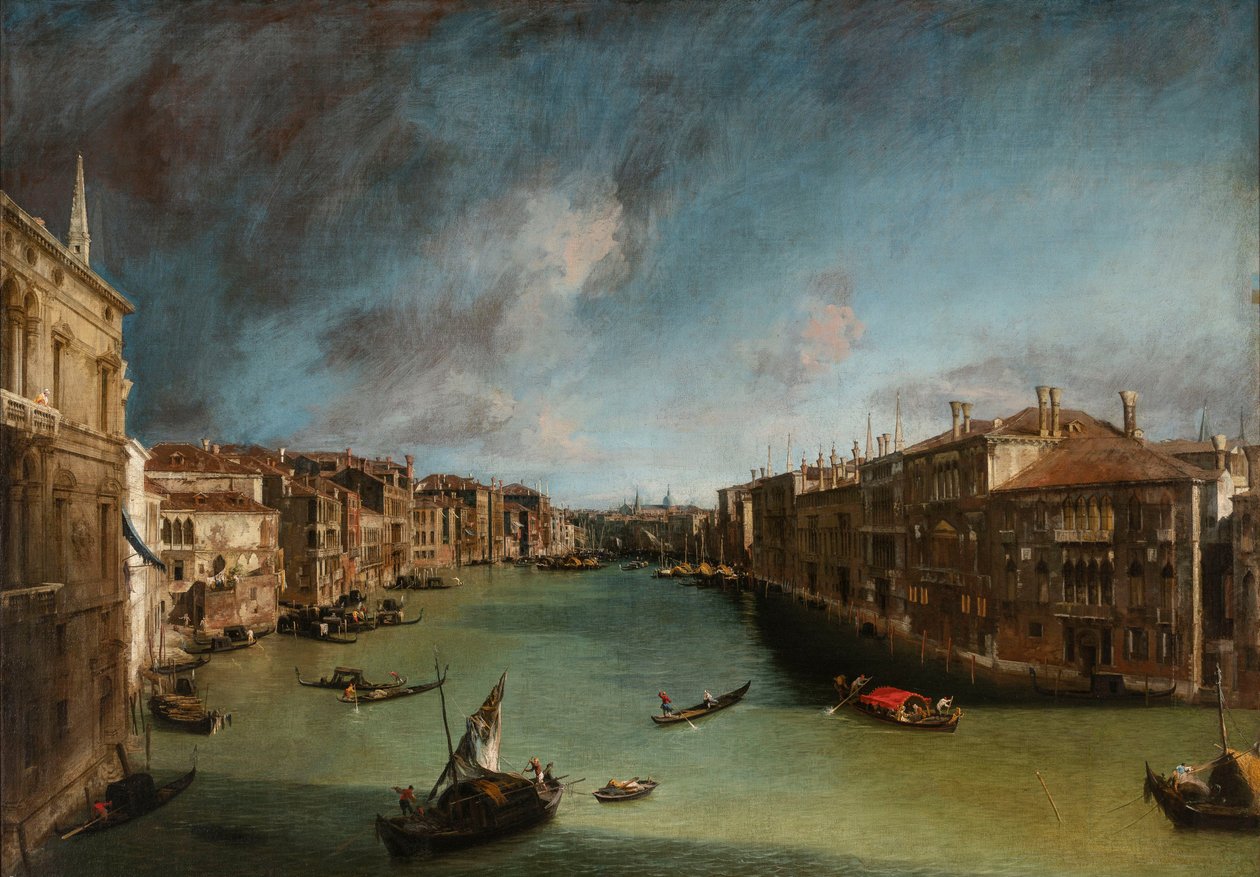 Canal Grande od Palazzo Balbi směrem k Rialtu od Canaletto