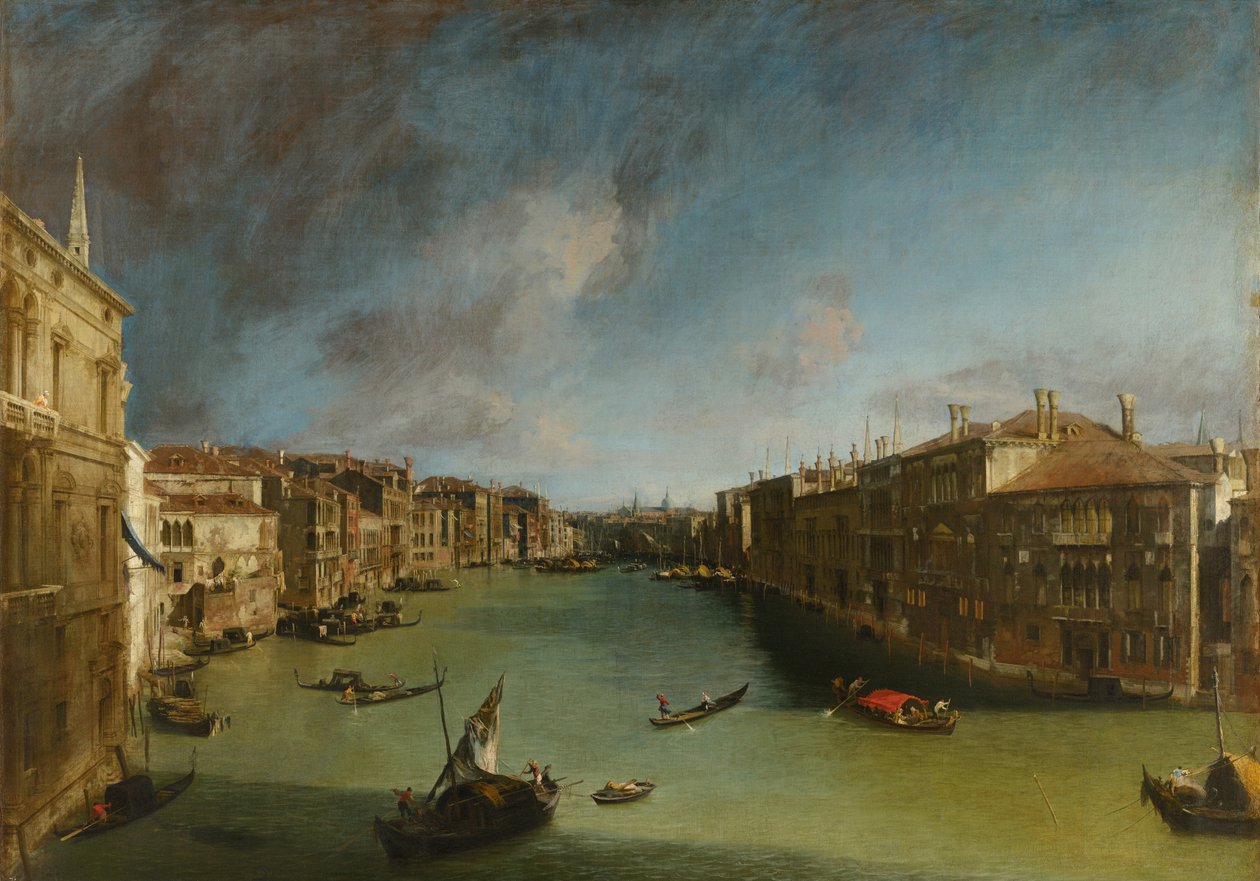Canal Grande od Palazzo Balbi směrem k Rialtu od Canaletto