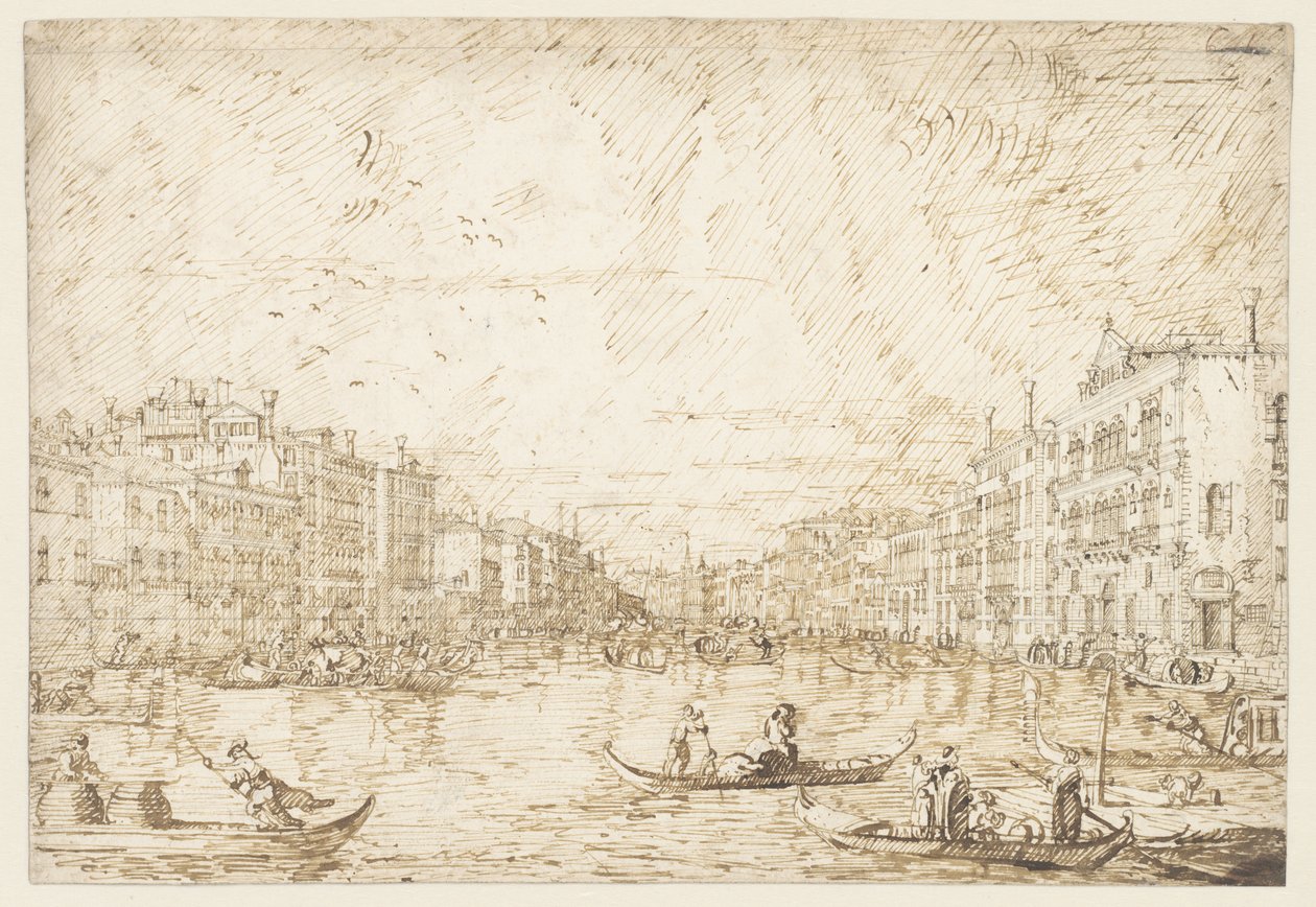 Canal Grande v Benátkách od Canaletto