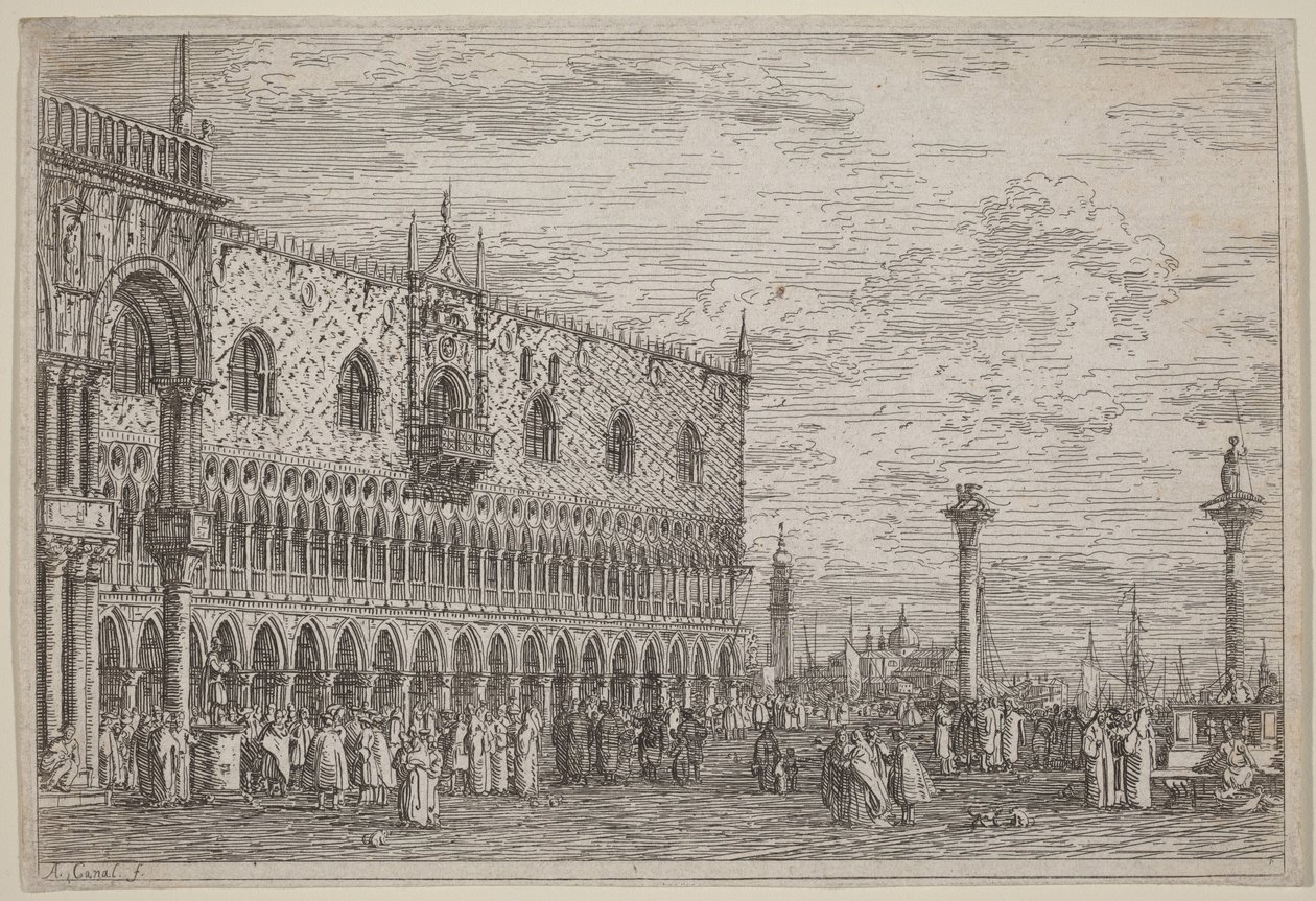 La Piera del Bando. Tabule V. od Canaletto