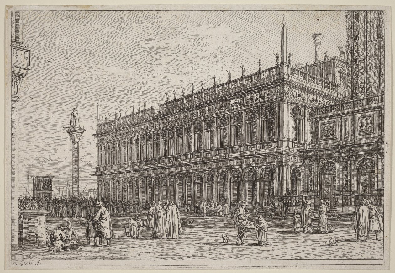 Knihkupectví. V. od Canaletto
