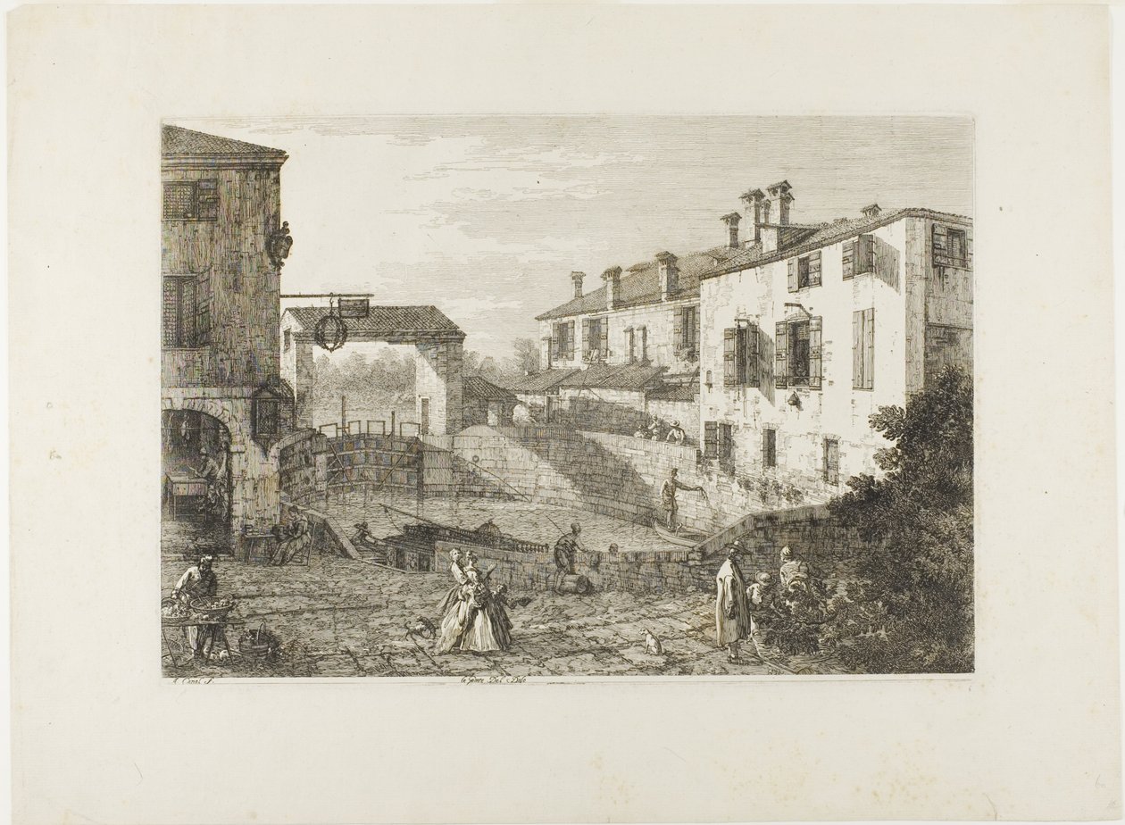 Le Porte Del Dolo, z Vedute od Canaletto