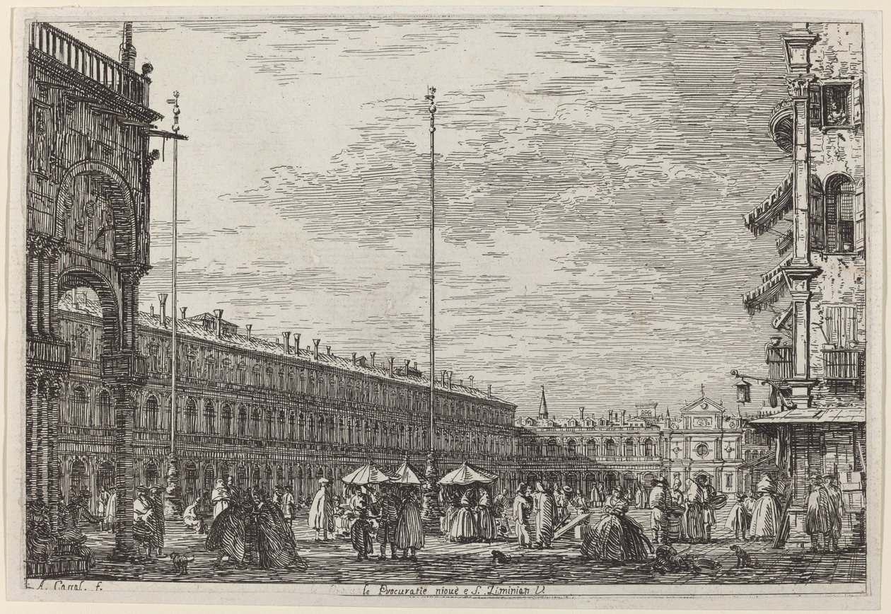Le Procuratie niove e S. Ziminian V., c. 17351746. od Canaletto