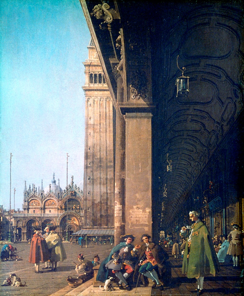 Piazza San Marco a kolonáda, 1756 od Giovanni Antonio Canal