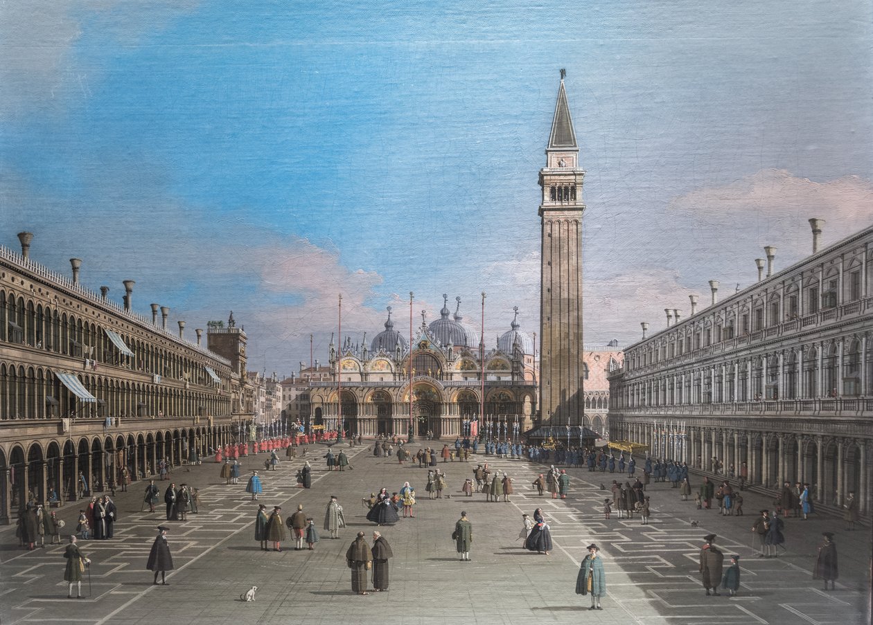 Náměstí San Marco s bazilikou, Benátky od Canaletto