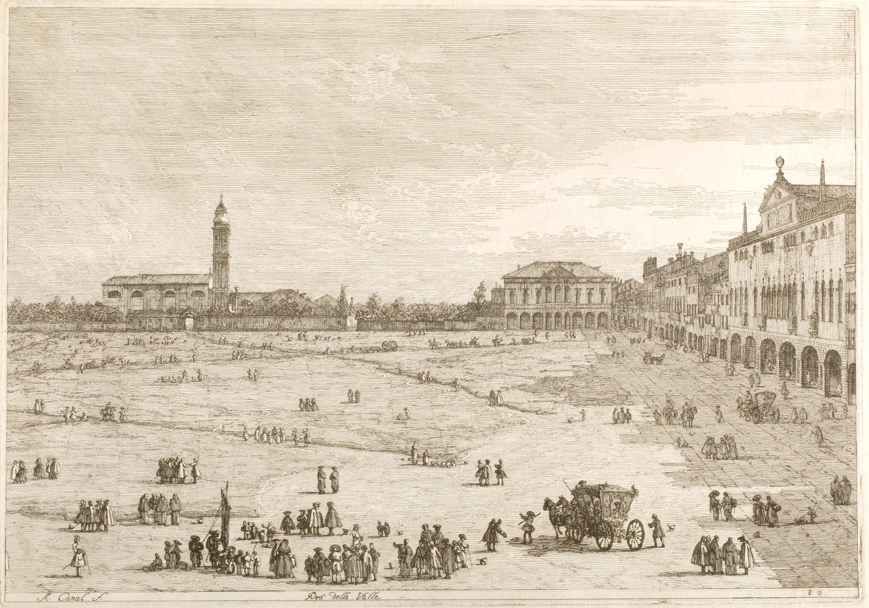 Prà della Valle, ze série „Vedute“ od Canaletto