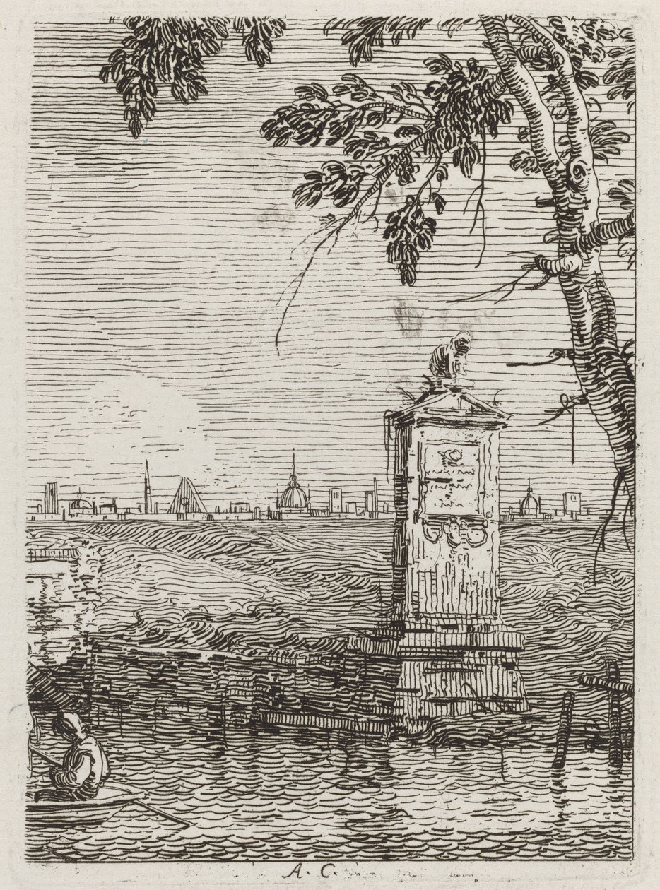 Malý pomník [vlevo], c. 17351746. od Canaletto