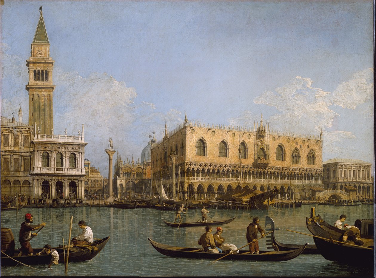 Krtek, pohled z povodí svatého Marka na Benátky Malba Antonia Canal známá jako Canaletto od Canaletto