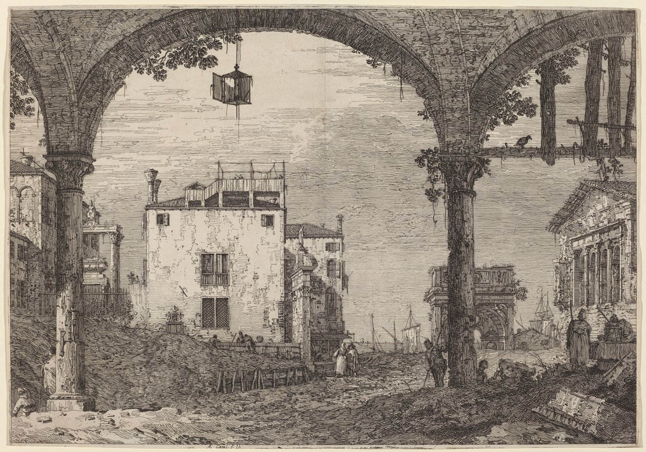 Portico s lucernou od Canaletto