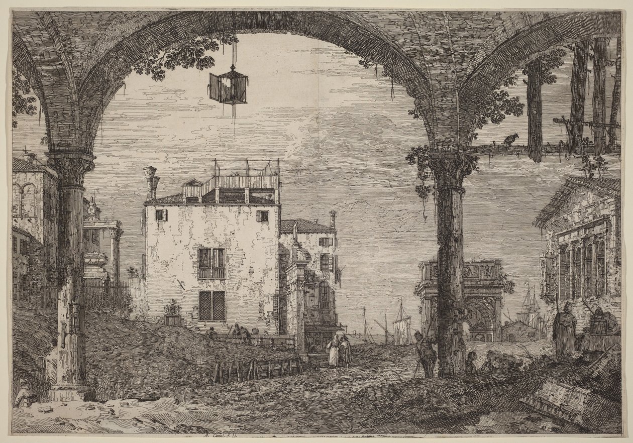 Portikus s lucernou od Canaletto