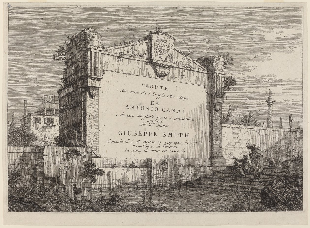 Titulní štítek od Canaletto
