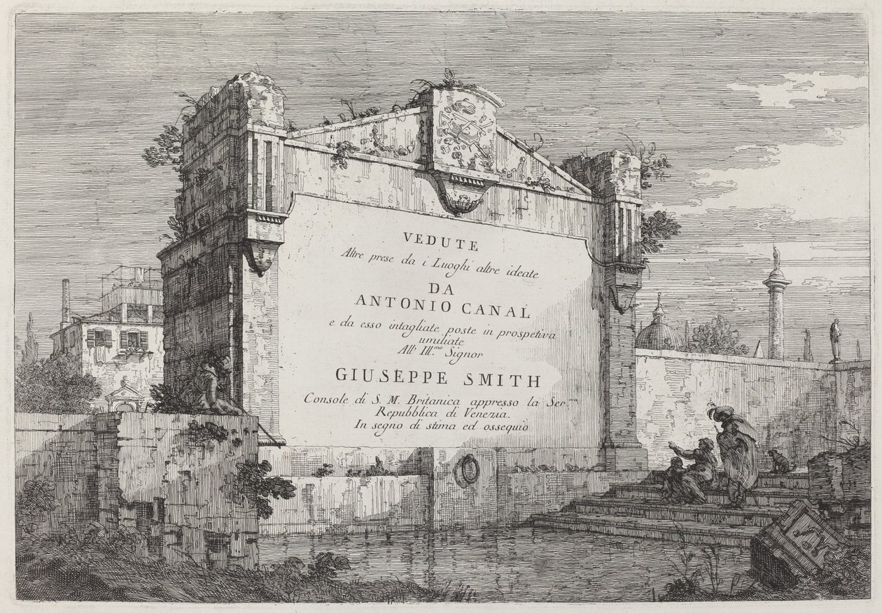 Titulní štítek, c. 17351746. od Canaletto