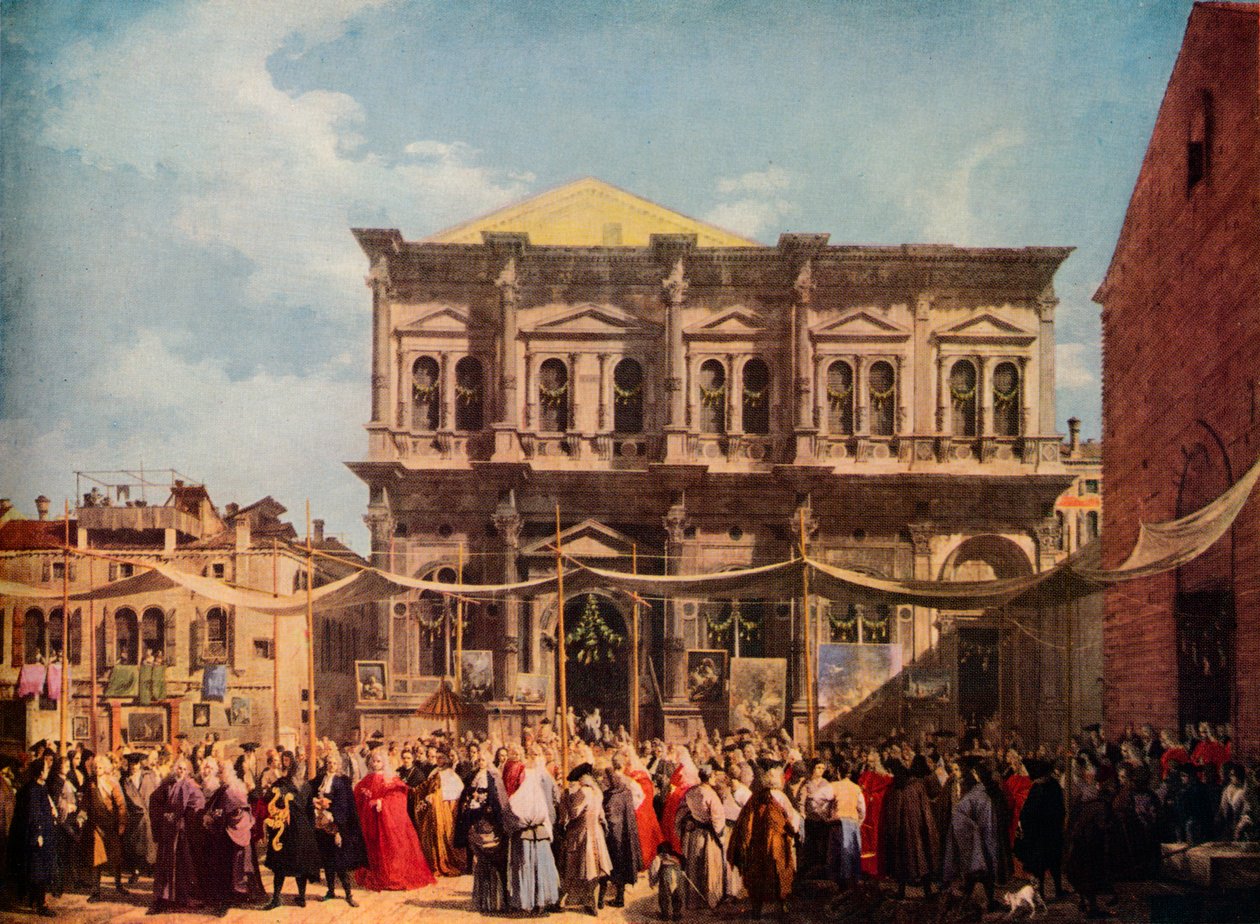 Benátky: Svátek svatého Rocha, 1735, 1938 od Giovanni Antonio Canal