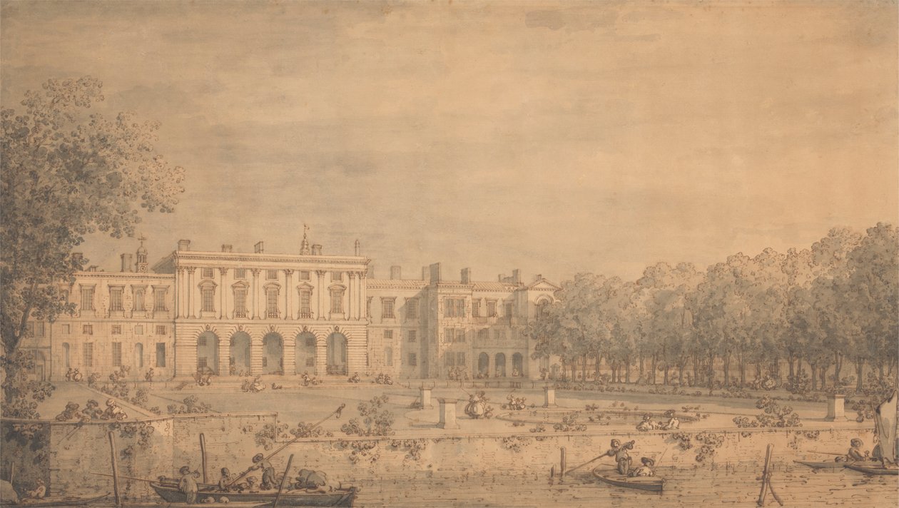 Pohled na starý Somerset House z Temže od Canaletto