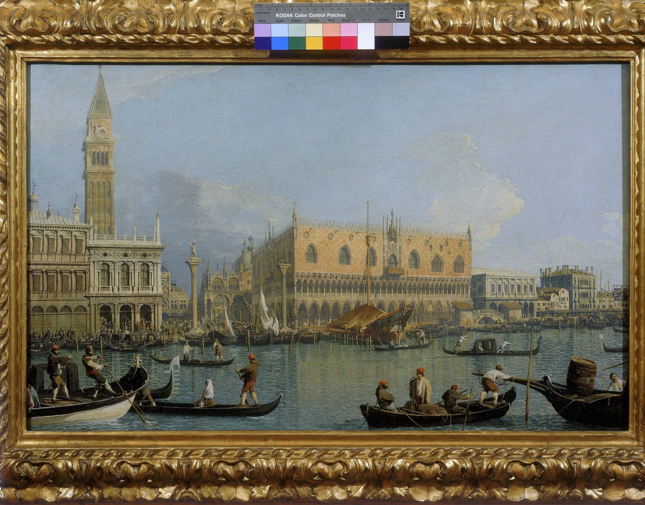 Pohled na Dóžecí palác v Benátkách od Giovanni Antonio Canal
