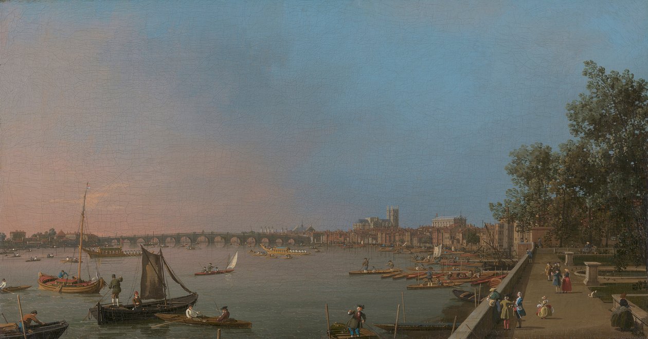 Westminster z Near the Terrace of Somerset House od Canaletto