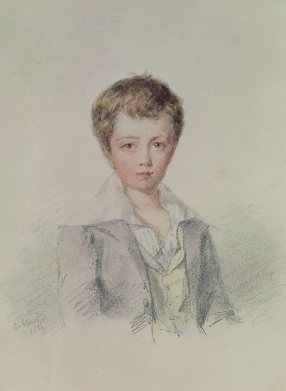 Maurice Sand (1823-89) (pastel na papíře) od Candide Blaize