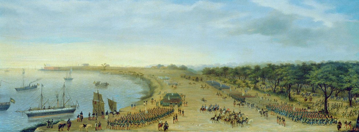Příjezd spojenecké armády do Itapiru, Paraguay od Candido Lopez