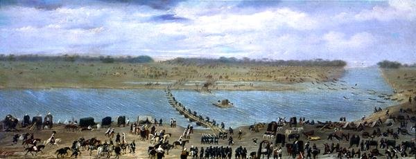 Přechod řeky Santa Lucia, Uruguay od Candido Lopez