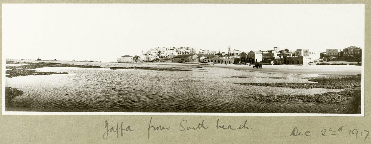 Jaffa ze South Beach, 2. prosince 1917 od Capt. Arthur Rhodes