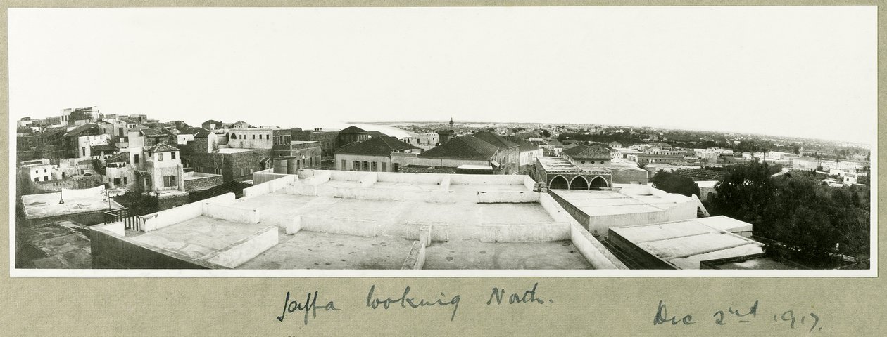 Jaffa se dívá na sever, 2. prosince 1917 od Capt. Arthur Rhodes