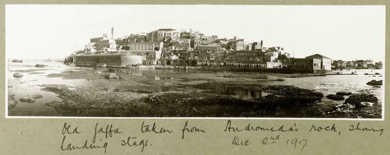 Starý Jaffa převzatý z Andromediny skály, 2. prosince 1917 od Capt. Arthur Rhodes