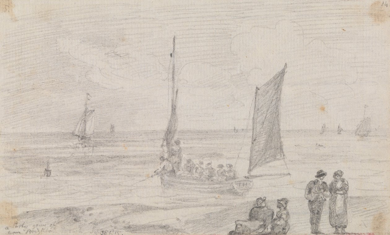 Party Going Off poblíž Brighton Beach, 18. září 1815 od Capt. Thomas Hastings