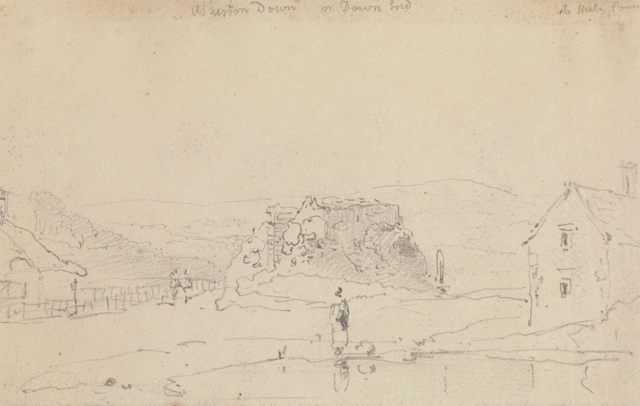 Arreton Down, nebo Down End, Isle of Wight od Capt. Thomas Hastings
